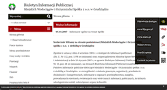Desktop Screenshot of bip.wodociagi.grudziadz.pl