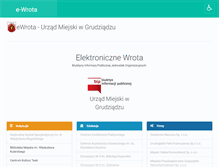 Tablet Screenshot of e-wrota.grudziadz.pl