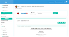 Desktop Screenshot of bip.teatr.grudziadz.pl